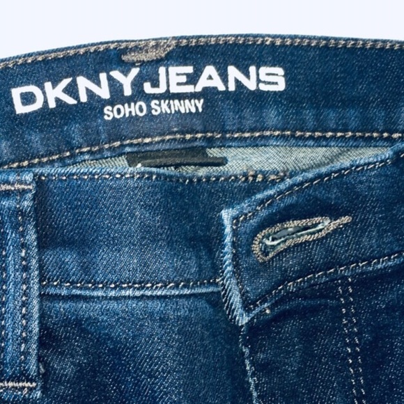 DKNY SOHO SPANDEX SKINNY JEANS NAVY … - Picture 3 of 8